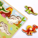 Puzzle Tooky Toy Madera Dinosaurios Ft694